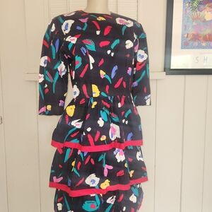Colorful Floral Women's Dress